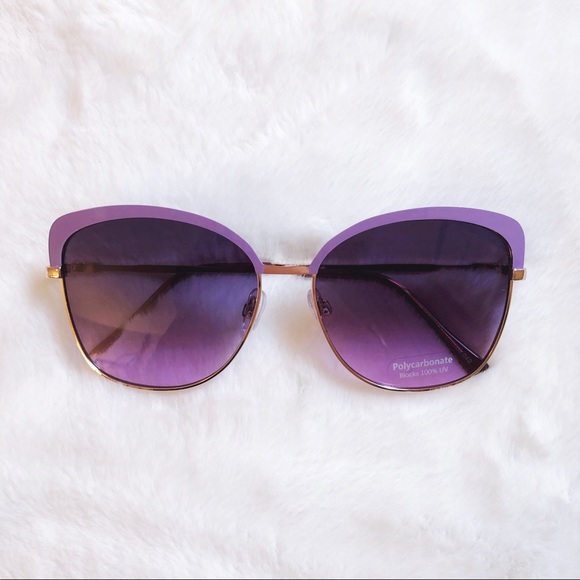 Robbie Full Rim Retro Cat Eye Sunglasses - Picture 8 of 14